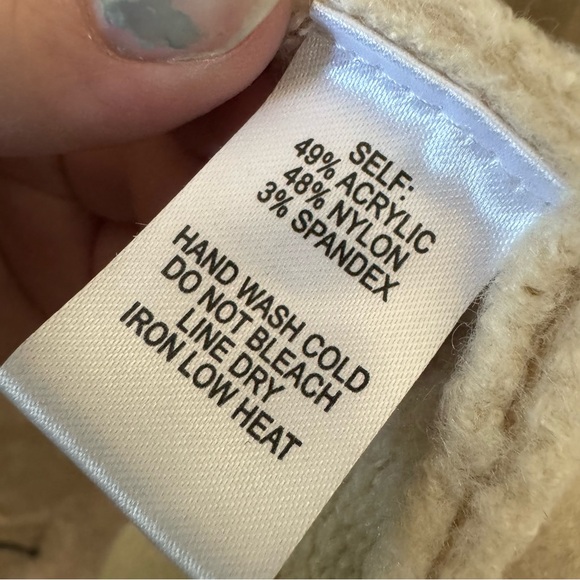 Lulus | Carlsbad Tan and Beige Hooded Cardigan Sweater - Picture 7 of 7